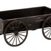 Woodland Import Wood Decor Cart in Light Grey Background with Royalty Look