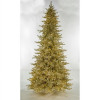 Autograph Foliages 7.5 ft. Sparkling Champagne Tree with 3 mm Cluster LED Lights Champagne