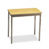 Barricks Utility Table With Steel Legs Rectangular 30w x 18d x 30h Oak