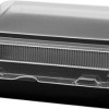 Solo Cups SCC851611PS94 Hinged Polystyrene Plastic Container- Black