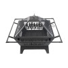 Blue Sky 31 in. Square Mesh Fire Pit with Safety Ring