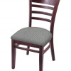 Holland Bar Stool 18 in. 3140 Series Chair Dark Cherry Finish with Graph Alpine Seat