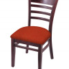 Holland Bar Stool 18 in. 3140 Series Chair Dark Cherry Finish with Graph Poppy Seat
