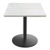 Holland Bar Stool 30 in. Tall OD214 Indoor & Outdoor All-Season Table with 30 x 30 in. Square White Ash Top