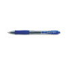Pilot G2 Retractable Gel Ink Roller Ball Pen Clear Barrel Blue Ink Medium 0.40 mm Pack of 12