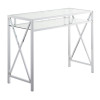 Convenience Concepts 42 in. Oxford Chrome Desk