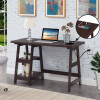 Convenience Concepts 47 x 20.25 x 29.25 in. Designs2Go Trestle Desk with Charging Station
