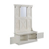 Homestyles Bay Lodge Hall Tree Off-White - 74 x 45 x 19 in.