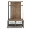 Homestyles Telluride Hall Tree Gray - 64 x 39 x 18.5 in.