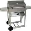 Phoenix Grills Grill SD Stainless Steel Propane Gas Riveted Grill Head On Stainless Steel Cart