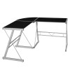 Niche Niche Soho L-Desk - Black Tempered Glass