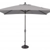 Catalina SSUM92-6X10RT09-D3450 Push Button Market Umbrella, Gray Tweed & Black