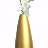 Uniquewise Spun Bamboo Modern Tall Floor Vase Gold Metallic