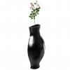 Uniquewise 24.5 x 11 x 6 in. Decorative Split Vase Duo Floor Vase Black