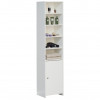Basicwise 72 x 15.75 x 13.75 in. Tall Freestanding Bathroom Laundry Storage Organizer Cabinet White - Linen Tower