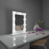 Paris Mirror 20 x 26 in. Marilyn Hollywood Mirror Bluetooth & LED Bulbs, White