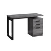 Monarch Sepcialties 48 in. Computer Desk - Grey & Black Left or Right Facing