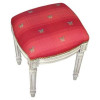 123 Creations Butterfly-Red Fabric Upholstered Bench