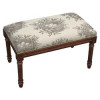 123 Creations Birds Nest Solid Wood Bench - Wood Stain