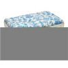 123 Creations French Blue Cathay Upholstered Wooden Bench Antique White