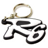 Krator Yamaha Keychain Key Ring Fob Logo Decal Motorcycle White