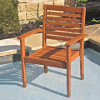 International Caravan TT-1B-043 and 2CH Royal Tahiti Set of 2 Oslo Outdoor Contemporary Chairs