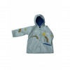 Foxfire Girls Light-Blue Multicolor Rainbow Print Hooded Raincoat - Size 2T