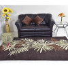Glitzy Rugs 9 x 12 ft. Hand Tufted Wool Floral Rectangle Area Rug Brown