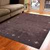 Glitzy Rugs 8 x 10 ft. Hand Knotted Gabbeh Wool Contemporary Rectangle Area Rug Brown