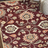 Glitzy Rugs 8 x 11 ft. Hand Tufted Wool Oriental Rectangle Area Rug Maroon