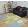 Glitzy Rugs 8 x 11 ft. Hand Tufted Wool Floral Rectangle Area Rug Green