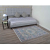 Glitzy Rugs 6 x 9 ft. Machine Woven Crossweave Polyester Oriental Rectangle Area Rug Multi Color
