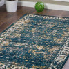 Glitzy Rugs 9 x 12 ft. Machine Woven Heatset Polypropylene Oriental Rectangle Area Rug Blue