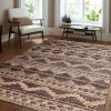 Glitzy Rugs 8 x 10 ft. Hand Knotted Sumak Jute Eco-Friendly Oriental Rectangle Area Rug, Chocolate & Natural
