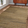 Glitzy Rugs 6 x 9 ft. Hand Knotted Sumak Jute Solid Rectangle Area Rug Beige