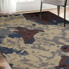Glitzy Rugs 8 x 10 ft. Hand Knotted Wool Contemporary Rectangle Area Rug Multi Color