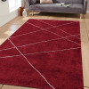 Glitzy Rugs 5 x 8 ft. Hand Knotted Wool Contemporary Rectangle Area Rug, Brown & White