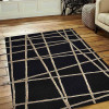 Glitzy Rugs 5 x 8 ft. Floral Hand Tufted Wool Rectangle Area Rug Brown