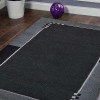 Glitzy Rugs 6 ft. 7 in. x 9 ft. 10 in. Hand Knotted Tibbati Wool Contemporary Rectangle Area Rug Charcoal