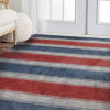 Glitzy Rugs 9 x 12 ft. Hand Knotted Gabbeh Wool Contemporary Rectangle Area Rug, Blue & Light Blue
