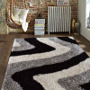 Glitzy Rugs 8 x 10 ft. Hand Tufted Shag Polyester Contemporary Rectangle Area Rug Multi Color