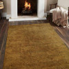 Glitzy Rugs 10 x 13 ft. Hand Knotted Gabbeh Silk Solid Rectangle Area Rug Gold