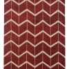 Glitzy Rugs 5 x 8 ft. Hand Knotted Wool Geometric Rectangle Area Rug, Red & Beige