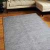 Glitzy Rugs 5 x 8 ft. Hand Woven Viscose & Silk Area Rug, Silver - Floral