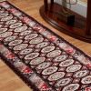 Glitzy Rugs 2 ft. 6 in. x 10 ft. Hand Knotted Afghan Wool & Silk Kazak Runner Rug, Multi Color