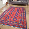 Glitzy Rugs 8 x 10 ft. Hand Knotted Afghan Wool & Silk Rectangle Area Rug, Multicolor - Kazak