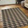 Glitzy Rugs 8 x 10 ft. Hand Woven Flat Weave Kilim Wool Contemporary Area Rug, Cream & Green