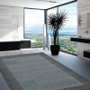 Glitzy Rugs 5 x 8 ft. Hand Tufted Wool Contemporary Rectangle Area Rug Blue