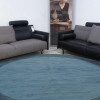 Glitzy Rugs 8 x 8 ft. Solid Blue Hand Tufted Wool Round Area Rug