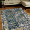 Glitzy Rugs 10 x 13 ft. Machine Woven Heatset Polypropylene Oriental Rectangle Area Rug Silver